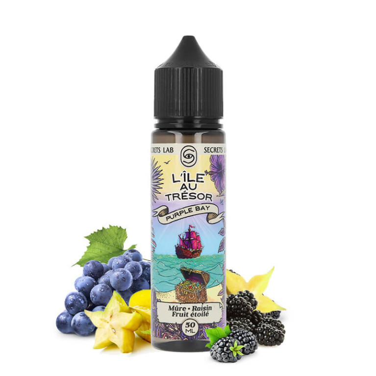 Purple Bay -  L'île au trésor - 50ml 0mg ar.