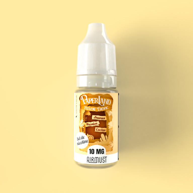 Paperland- Sel de nicotine Yellow Tropic -10ml ot.