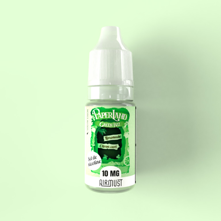 Paperland- Sel de nicotine Green Fizz  -10ml ot.